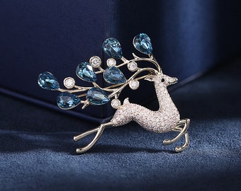 Broche De Reno Para Bufanda Abrigo Pin Regalo De Mujeres Broche De Reno Para Bufanda Abrigo Pin Regalo De Mujeres