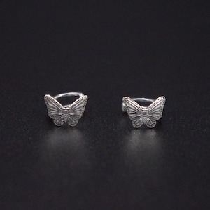 925 Sterling Silver Butterfly Ear Cuff | Conch Cuff | Ear Cuff Non Pierced | Fake Helix Piercing | Cartilage Cuff | Boho Indie Funky Punk