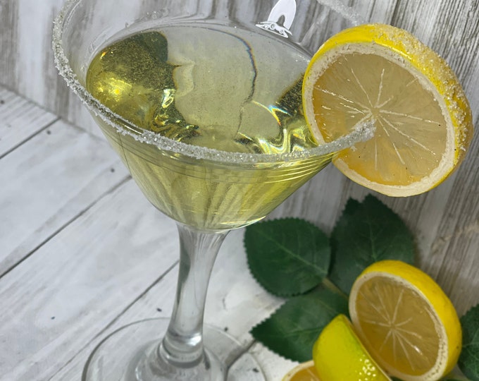 FAKE RESIN DRINKS, Resin Lemmon Drop, Resin Cocktail, Artificial Epoxy Resin Drink Display With Faux Sugar, Fake Drinks For Decoration