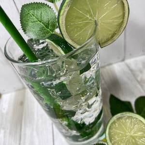 FAKE RESIN MOJITO, Staged Drink, Fake Resin Drinks, Tasty Fake Mojito For All The Mojito Lovers, Resin Cocktail Mojito Glass
