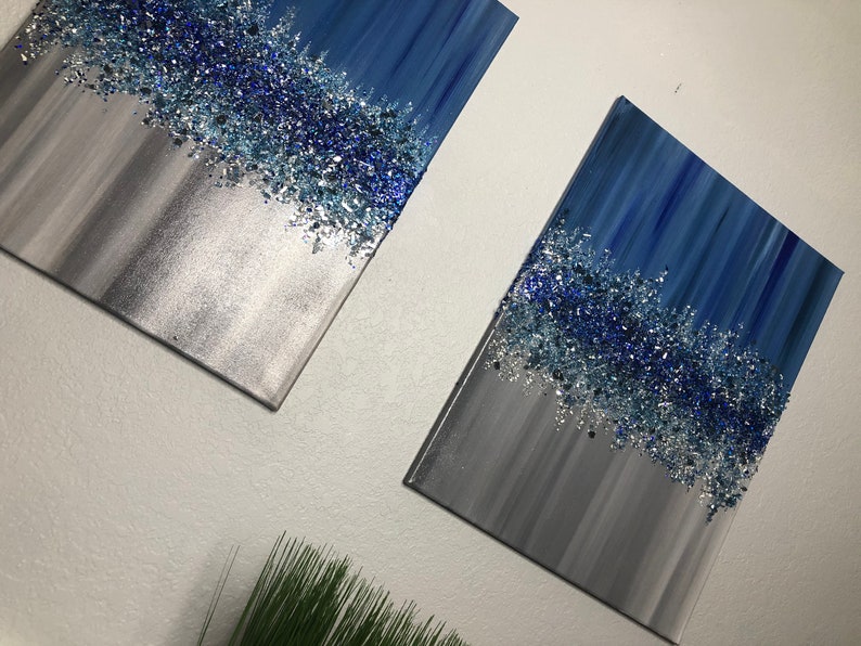 Resin Wall Art Glitter Wall Art Luxury Wall Decor Premium Wall Etsy