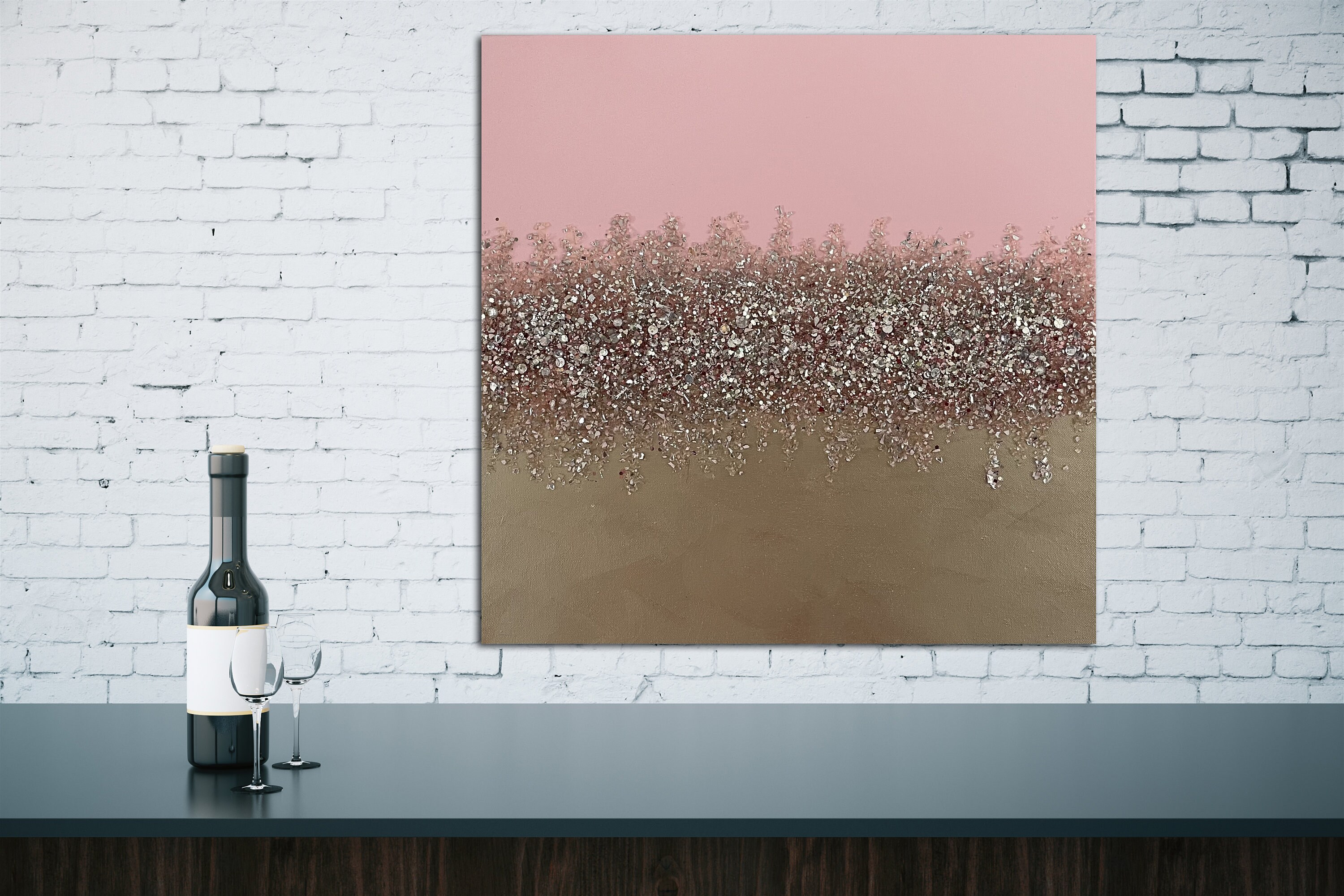 Epoxy Resin Wall Art Glitter Wall Art Luxury Wall Decor Blue Etsy UK