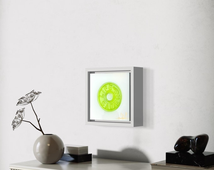 RESIN CANDY ART, Gummy Resin Art, Pop Art Décor, 3D Framed Gummy Life Saver Art On A Desk, Shelf, Or Bedside Table, Gift For Kids