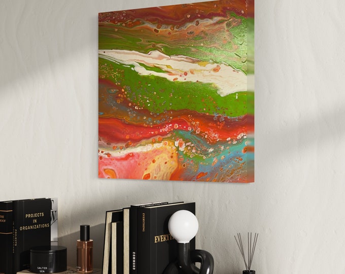 ORIGINAL CANVAS ART, Space Art Painting, Fine Art Painting, Original Hand Painted Fluid Art On Canvas, Unique Wall Hangings Art