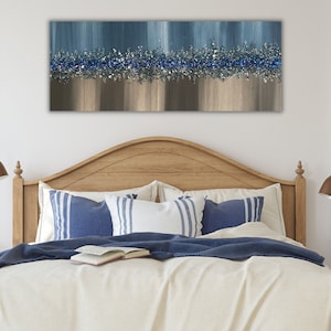 RESIN GLASS ART, Glamorous Wall Art, Crushed Mirror Art, Minimalist Large Canvas Glitter Wall Art, Sparkling Wall Art Housewarming Gift