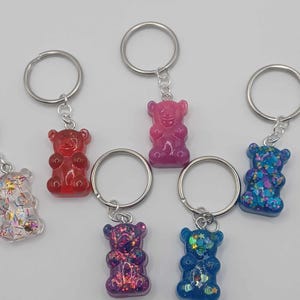 Gummy Bear Keychains | 6 Different Colors