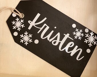 Etiqueta de regalo de papel personalizada