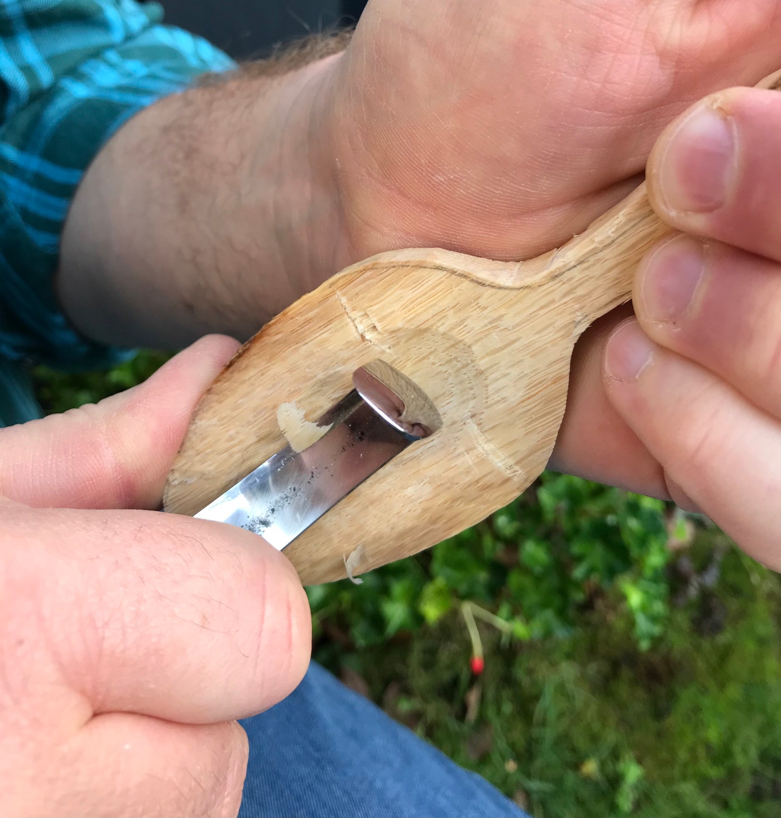 Hand carved wooden Japanesestyle oak wood ladle or serving Etsy