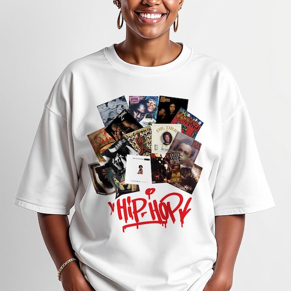 90s Hip Hop T-shirt: Vintage Rap Music Collage Tee - Etsy