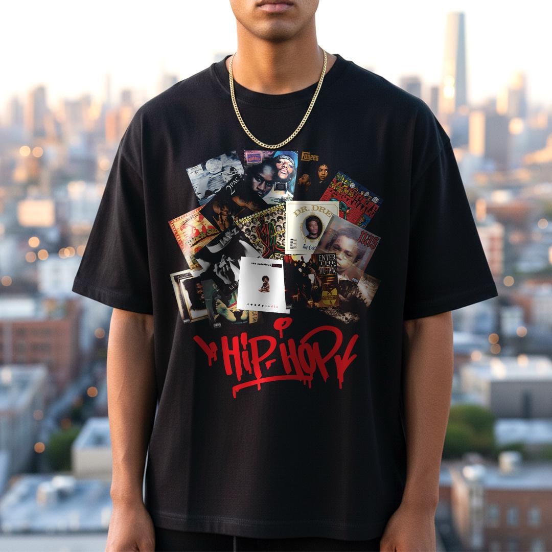 90s Hip Hop T-shirt: Vintage Rap Music Collage Tee - Etsy