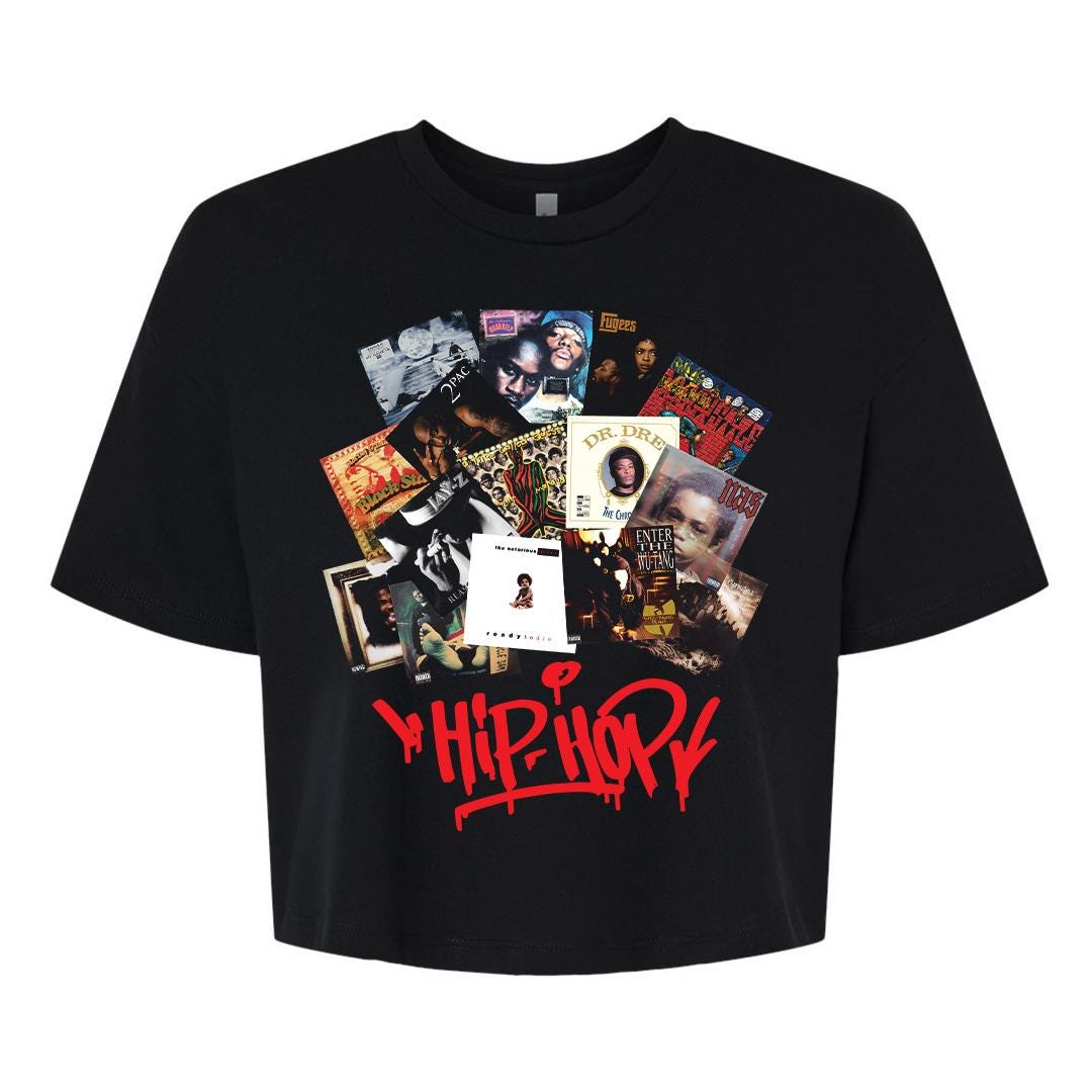 90s Hip Hop T-shirt: Vintage Rap Music Collage Tee - Etsy