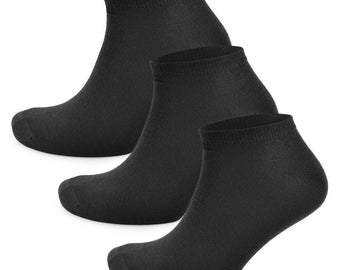 Mens Trainer Liner Sports Gym Ankle Socks Low Cut White Black Size 6-11