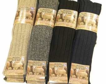3 Pairs Men's Thick Chunky Wool Work Hiking Boot Socks Size UK 6-11 KDMGN 3 Pairs Men's Thick Chunky Wool Work Hiking Boot Socks Size UK 6-11 KDMGN