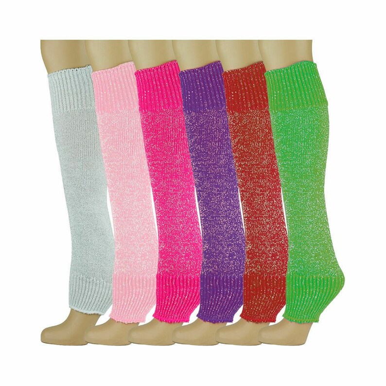 Leg Warmers Acrylic Sparkle Knit Made in U.S.A. Light Pink Leg Warmers Acrylic Sparkle Knit Made in U.S.A. Light Pink