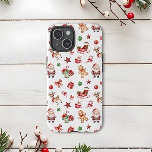 Christmas Phone Case Holiday Gift for Girl Festive Phone Cover Christmas Gift Idea Holiday Phone Case for Christmas Teen Girl Gift Christmas