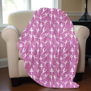 Dance Blanket Gift for Dancer Recital Gift for Her Dance Competition Gift Dance Teacher Gift Idea Dancer Birthday Gift Blanket for Girl