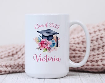 Personalized Graduation Mug Girl Graduation Gift Custom Graduation Mug Graduation Gift for Girl Custom High School Graduation Gift for Her