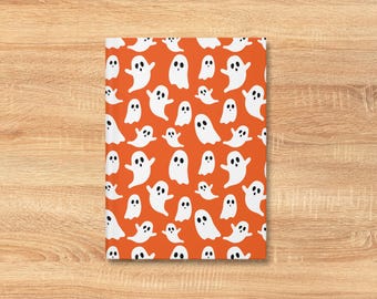 Ghost Hardcover Notebook Halloween Ghost Journal Hardcover Ghost Notebook for Halloween Gift for Kid Halloween Themed Stationery Ghost Gift