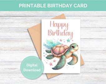 Twizler Carte D'anniversaire – Tortue Volante – Carte D'anniversaire Pour Homme Ou Femme – Carte D'anniversaire Pour Lui Ou Elle