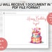 Printable Birthday Card for Her Happy Birthday Card Digital Download ...