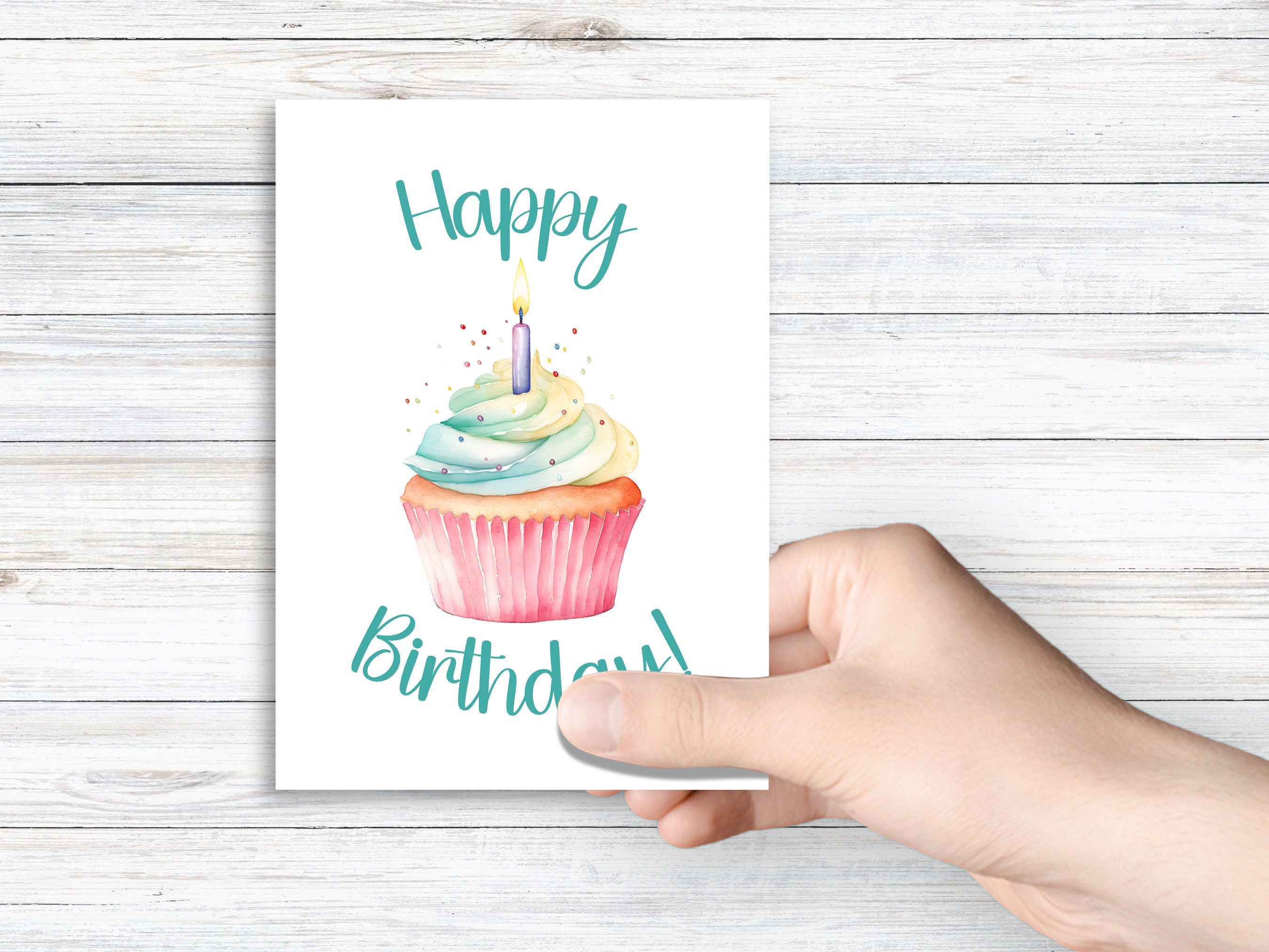 Printable Birthday Card for Her Happy Birthday Card Digital Download ...