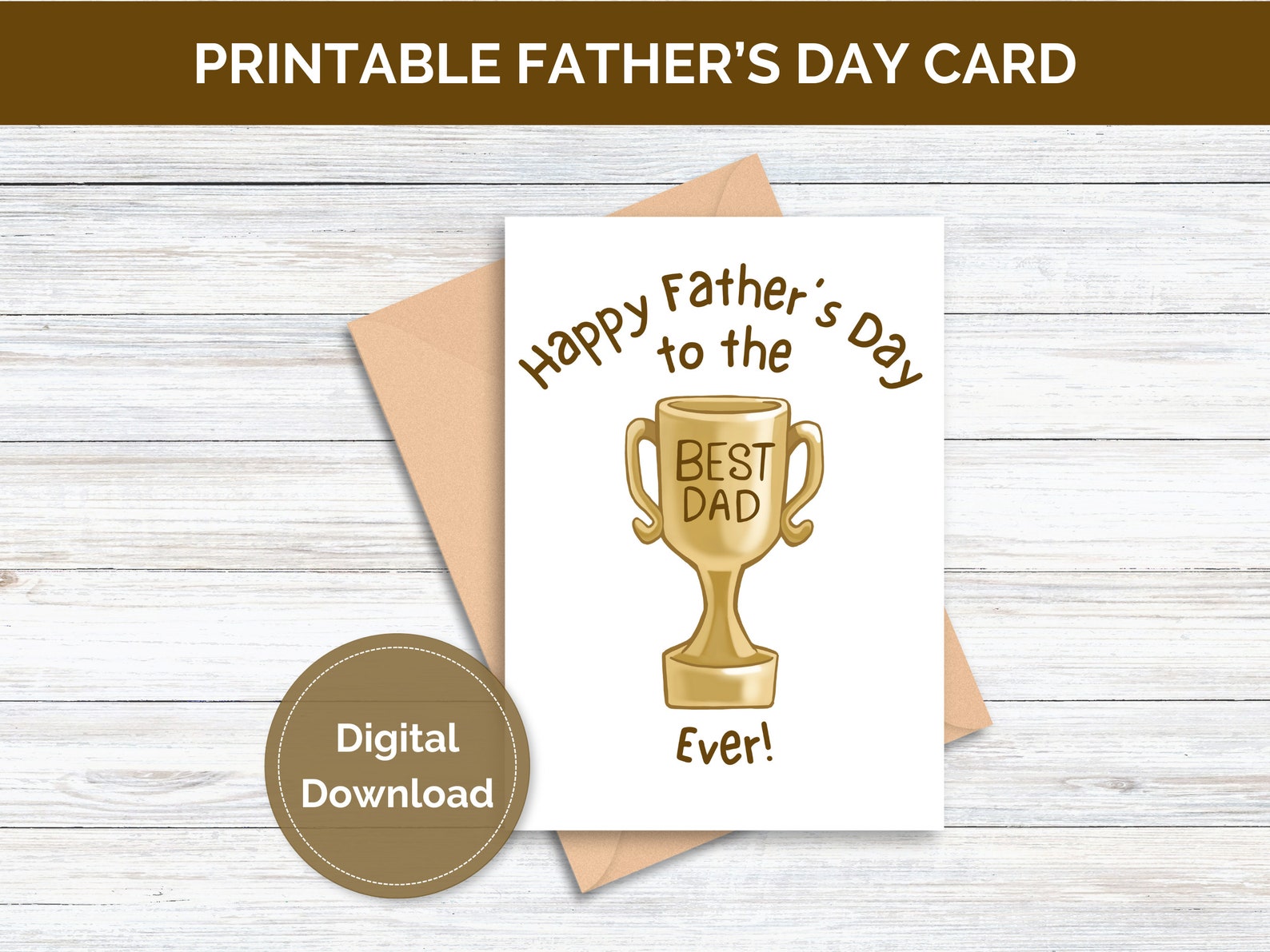 Father's Day Card Printable Father's Day Card for Him Step Dad Card ...
