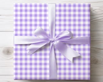 Gingham Wrapping Paper Birthday Gingham Gift Wrapping Paper for Wedding Shower Gift Wrap Gingham Gift Wrap Wedding Shower Party Supplies