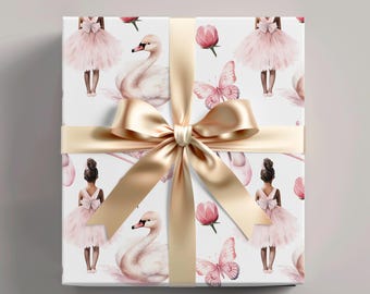 Ballet Gift Wrap Ballet Wrapping Paper Birthday Ballet Gift Wrap for Dancer Wrapping Paper Ballet Birthday Wrapping Paper for Ballet Dancer