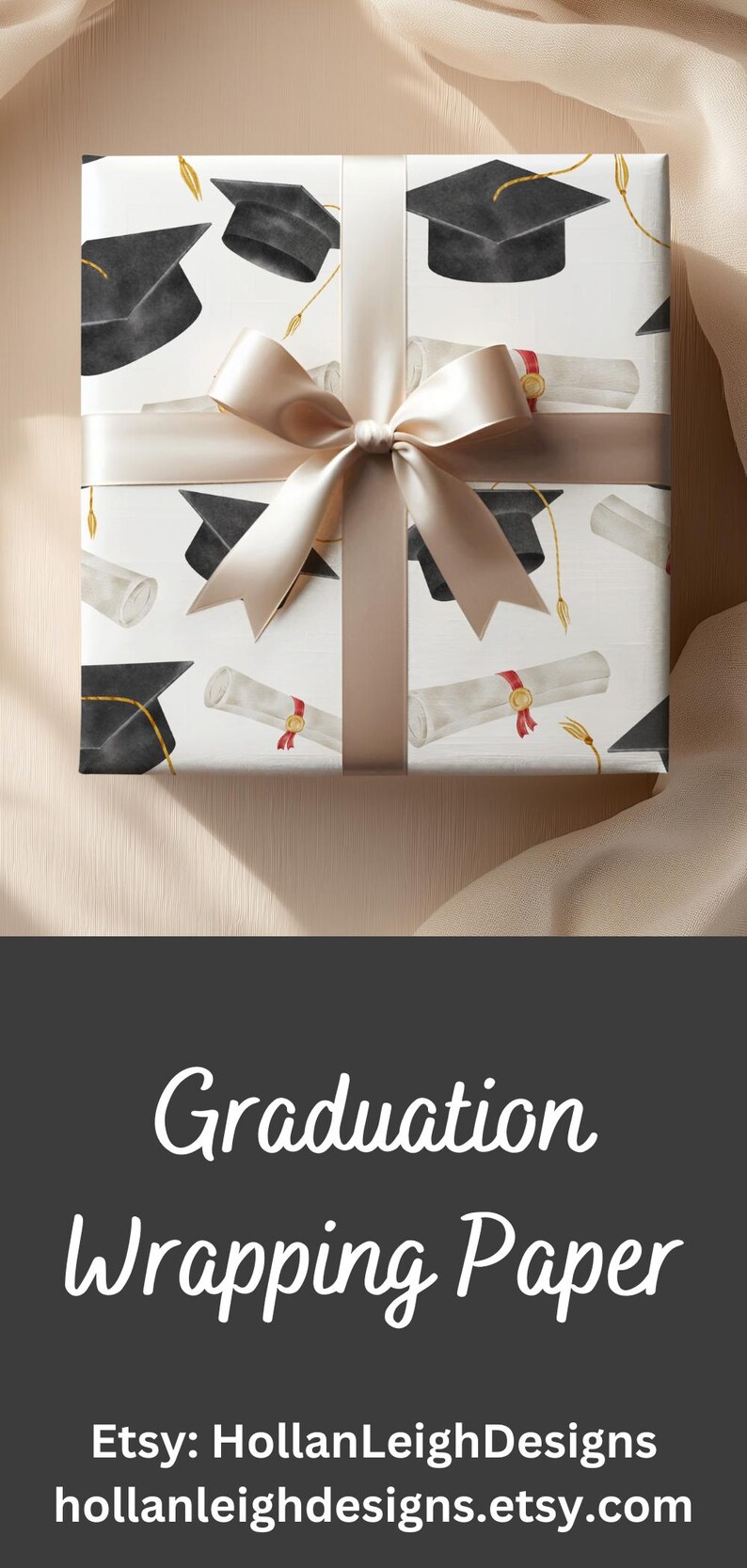 Graduation Wrapping Paper for Graduate Gift Wrap for High School ...