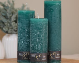 Bougie Blossom vert océan · coulée à la main et fabriquée à la main · longue durée de combustion jusqu'à 130 h · idée cadeau · décoration