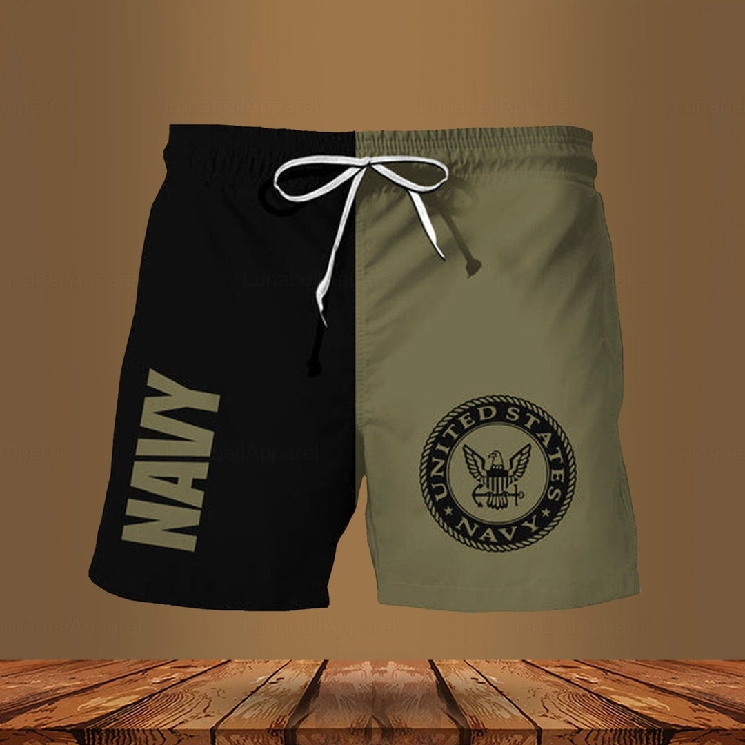 US Navy Hawaiian Shorts US Navy Shorts Men Army Shorts Men Etsy