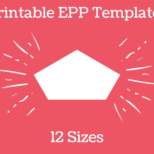Printable EPP Templates PDF Instant Download Hexagon 12 Etsy