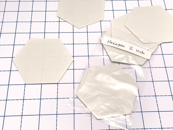 Hexagon English Paper Piecing Templates Stock Image - Image of