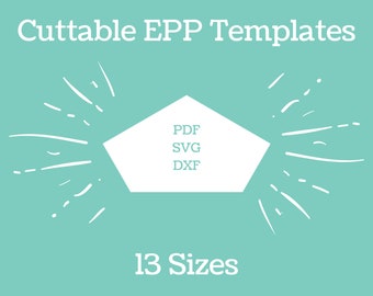 Plantillas de EPP cortables a máquina para máquinas de corte Descarga instantánea Hexagon Tercera forma EPP