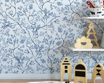 Papel pintado botánico, papel pintado chinoiserie - Papel pintado tradicional - Papel pintado autoadhesivo #3434