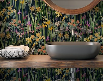 Green Meadow Peel and Stick Wallpaper - Removable Self Adhesive canvas  #3374
