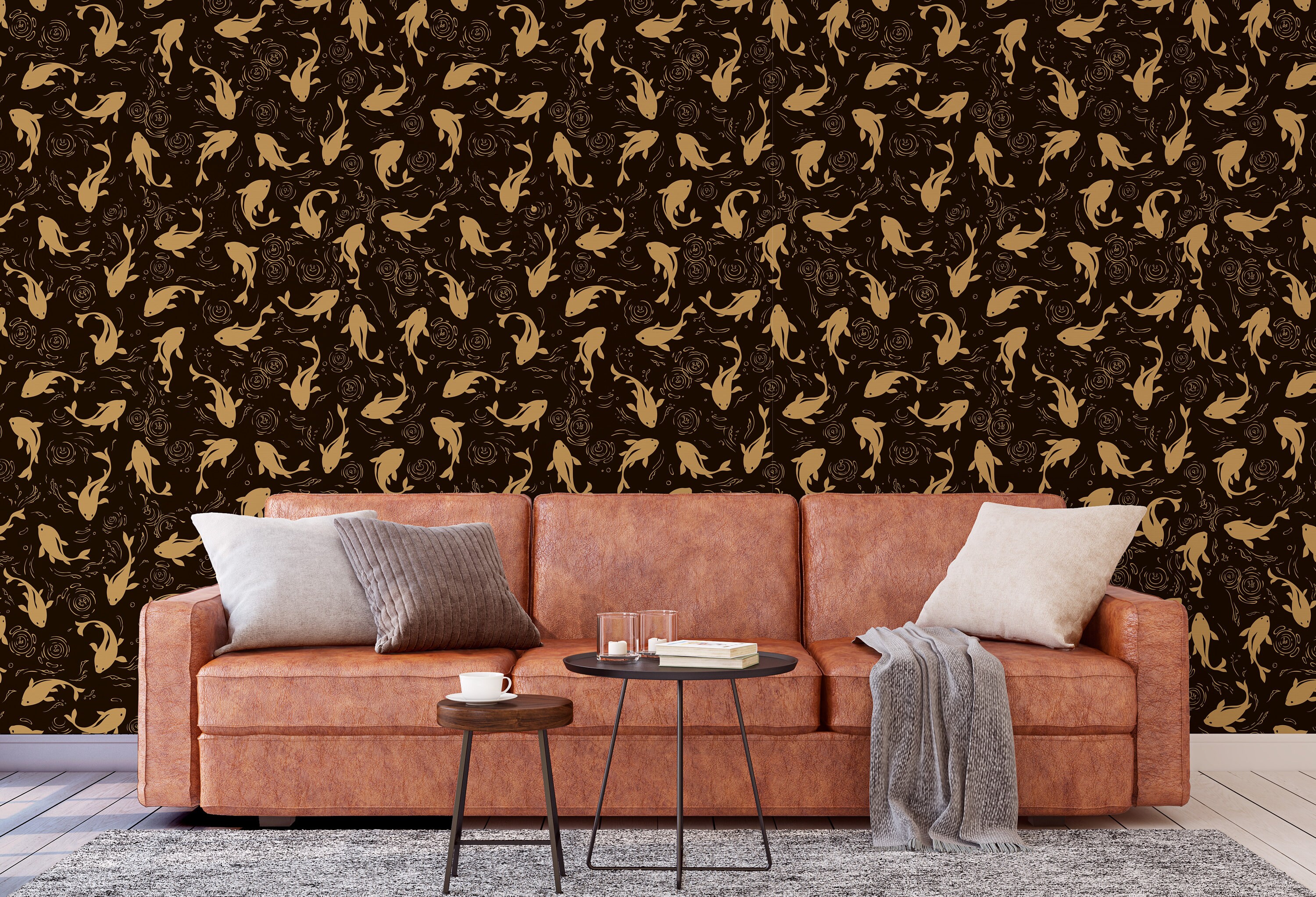EXCLUSIVE Lake Fish Paradise on Wallpaper Removable - Etsy