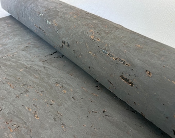 Natural Cork wallpaper dark gray wallpaper, the deep color with black streaks Grasscloth Unpasted Traditional Wallpaper 48269