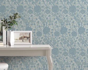 Peel and Stick wallpaper, William Morris, Removable Wallpaper, traditional Wallpaper #3484