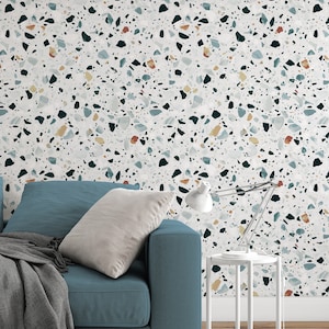 Terrazzo Elegant Wallpaper - Peel and Stick wallpaper - Traditional wallpaper #3421