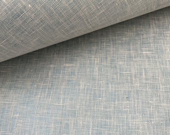 Natural Grasscloth Wallpaper light blue linen style NEW 43180