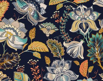 Vintage Floral Wallpaper | Multicolor Peel and Stick, Traditional