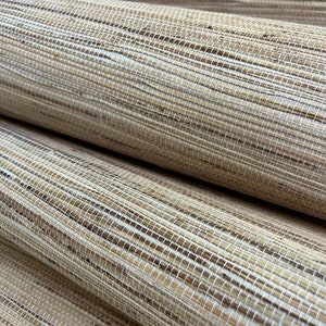 Papel de parede de cânhamo natural bege neutro, uma cor natural, tecido tradicional sem cola 41053
