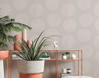 BOHO design Wallcovering - Canvas Peel & Stick Wallpaper - Removable Self Adhesive Wallpaper pattern wallpaper design #3160