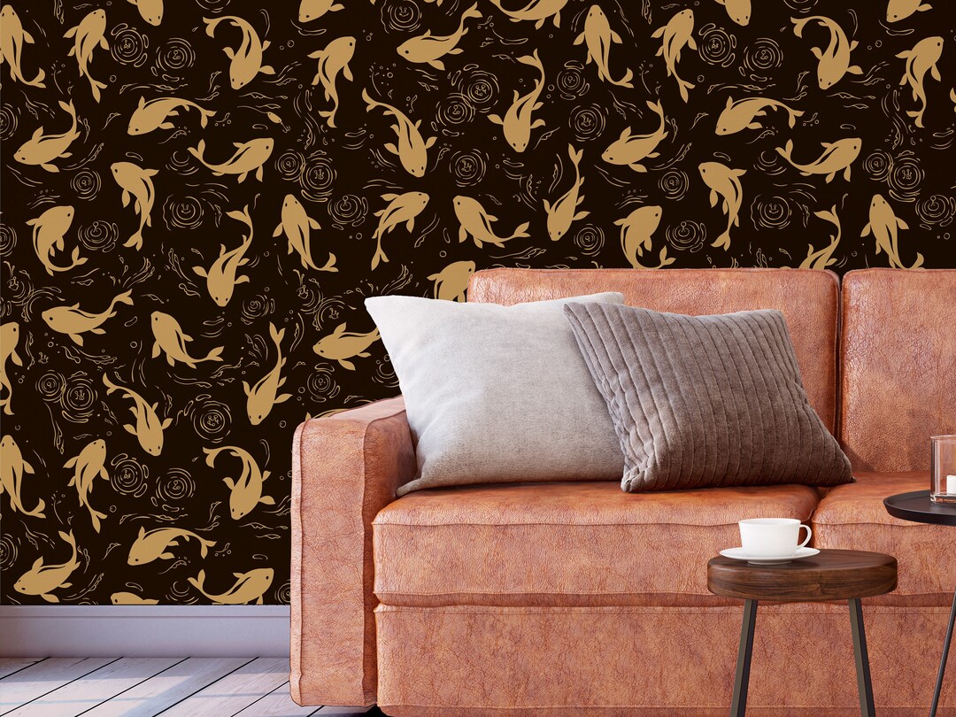 EXCLUSIVE Lake Fish Paradise on Wallpaper Removable - Etsy