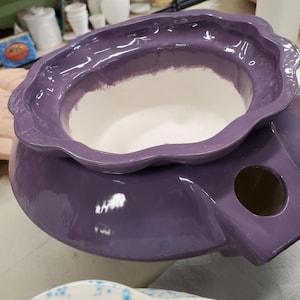 Extra Large self watering African Violet Pot choose color Two piece self watering African violet pot MADE TO ORDER we have over 100 colors