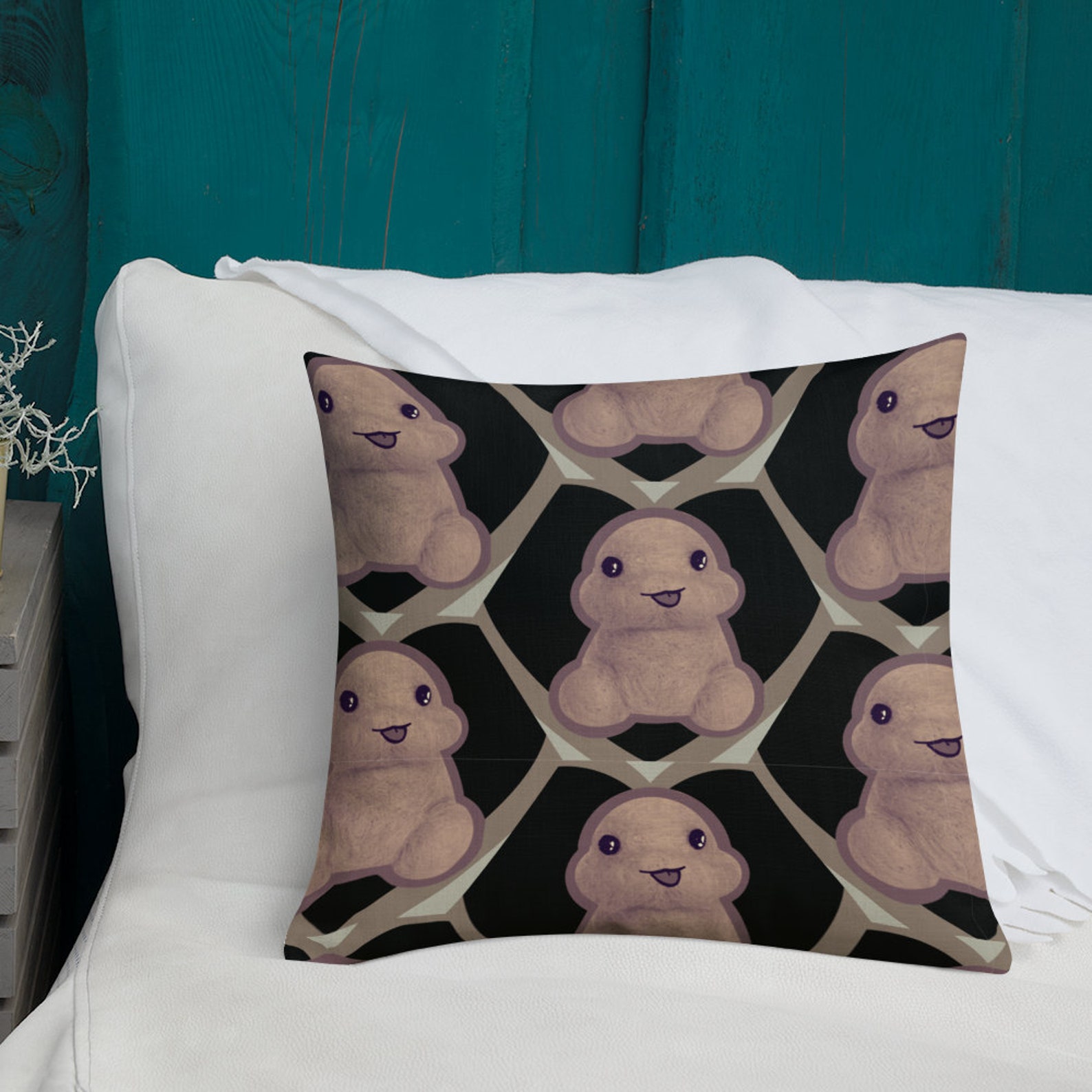 Premium Pillow featuring the worlds most adorable penis. Chip Etsy