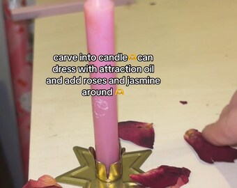 Pink Sigil Candle