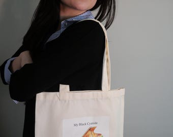 Black Cyanide White Tote Bag
