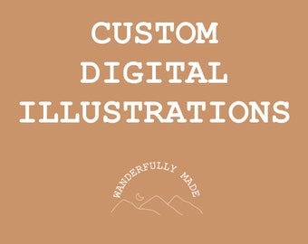 Custom Digital Illustration, Custom Designs for Event Advertising, Business, Graphic Design Service